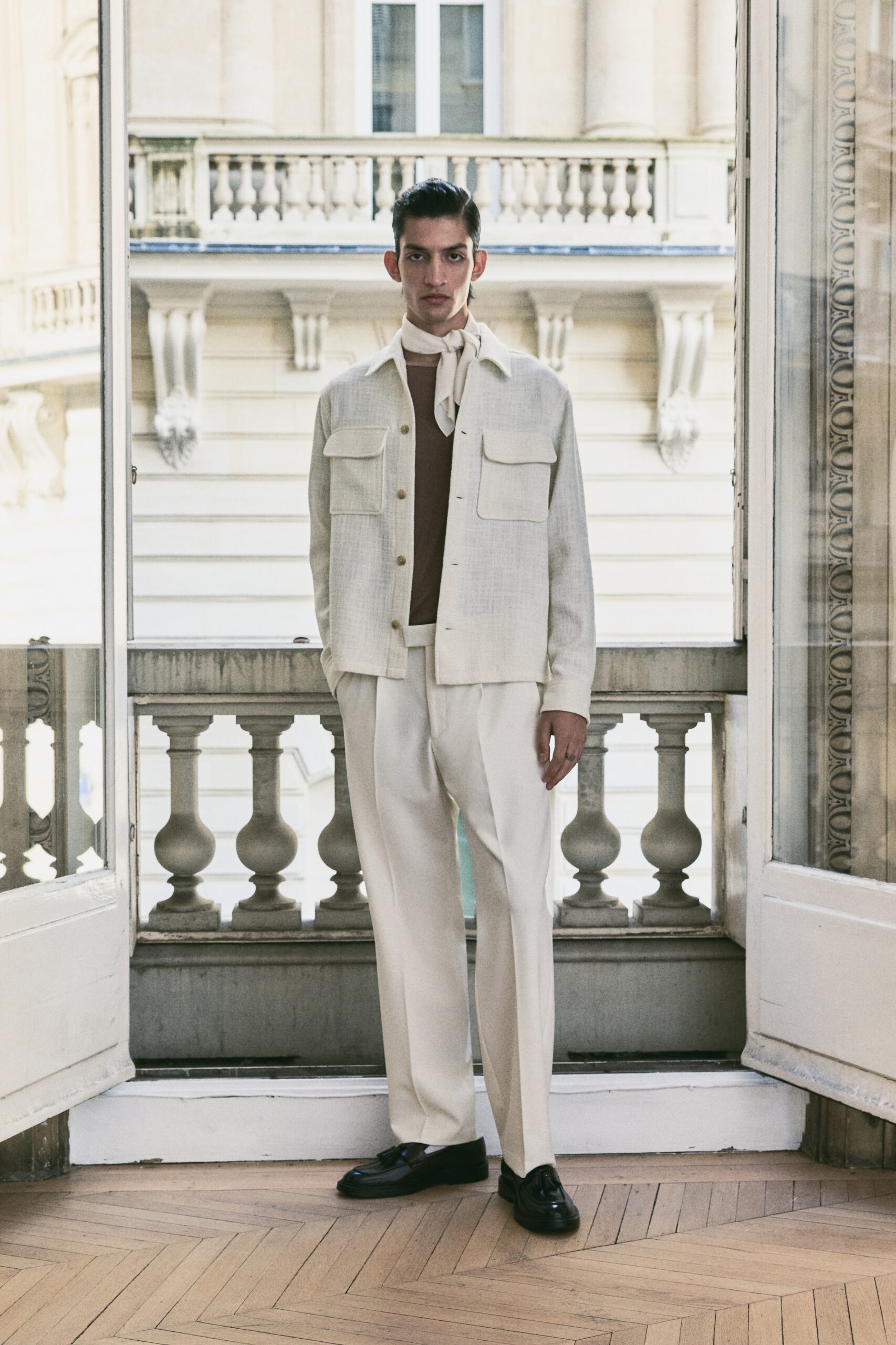 Regular Fit Textured Weave Overshirt