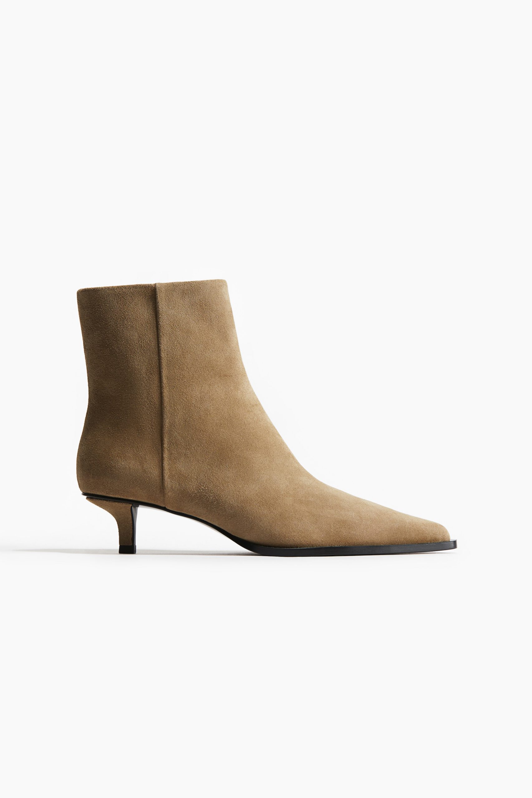 Pointed Toe Suede Ankle Boots