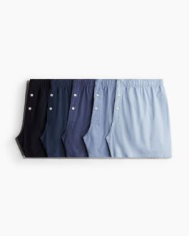 5-pack Woven Cotton Boxer Shorts