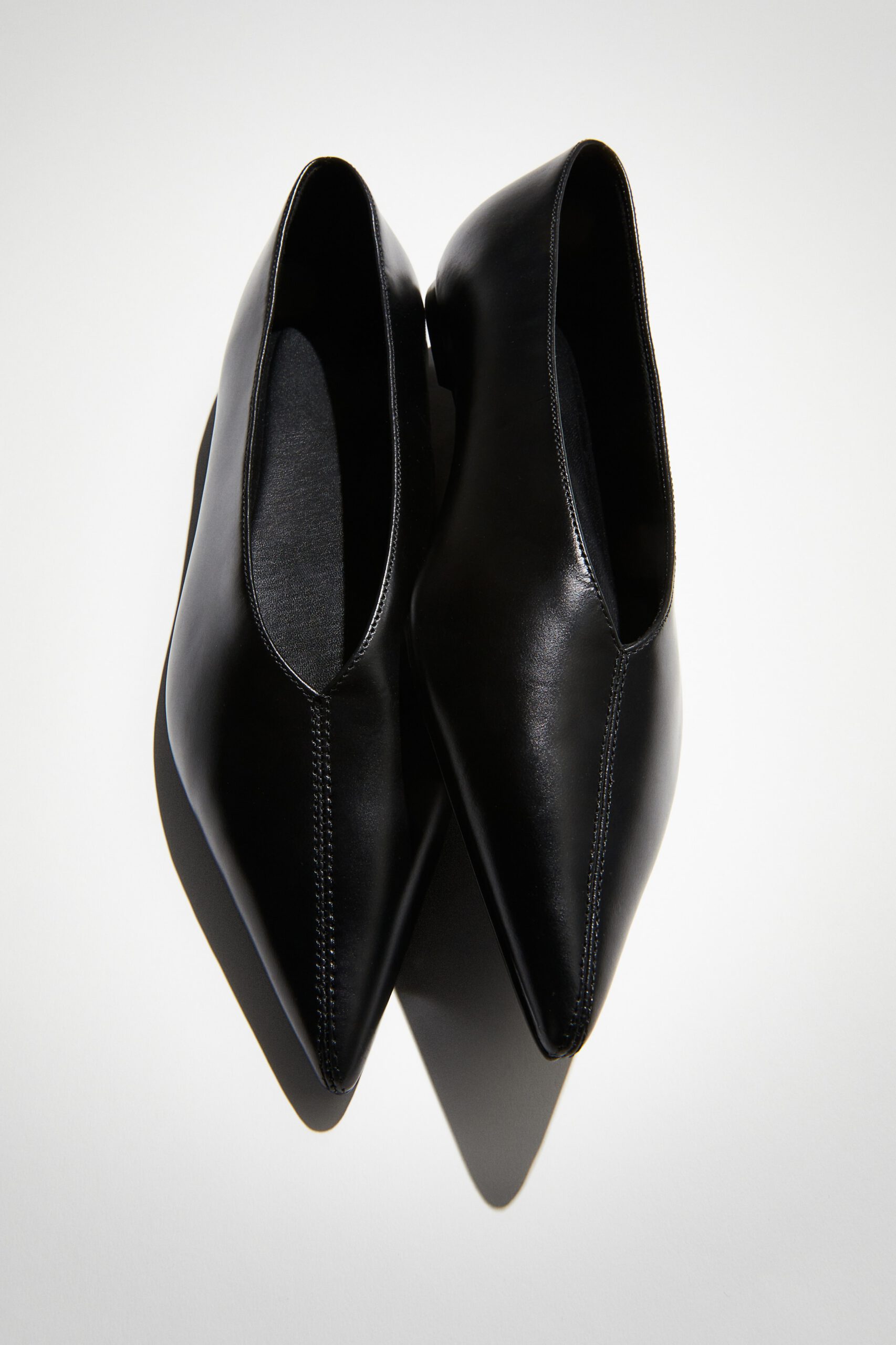 Pointed Leather Ballet Flats