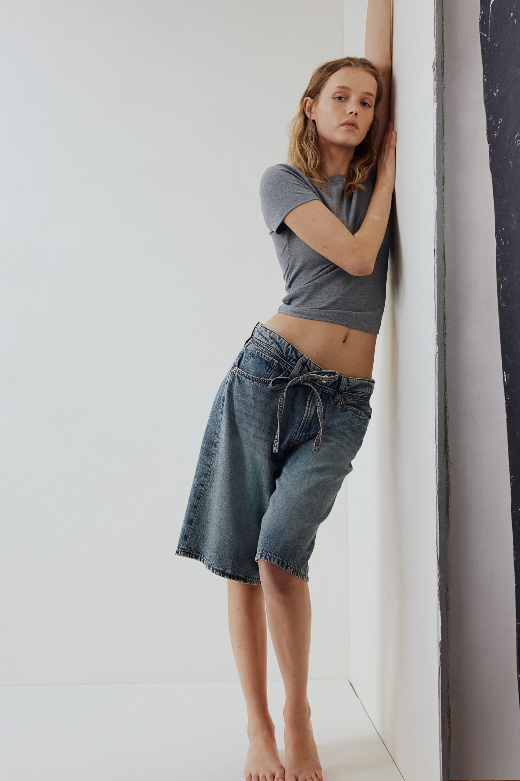 Bermuda Super Baggy Low Denim Shorts