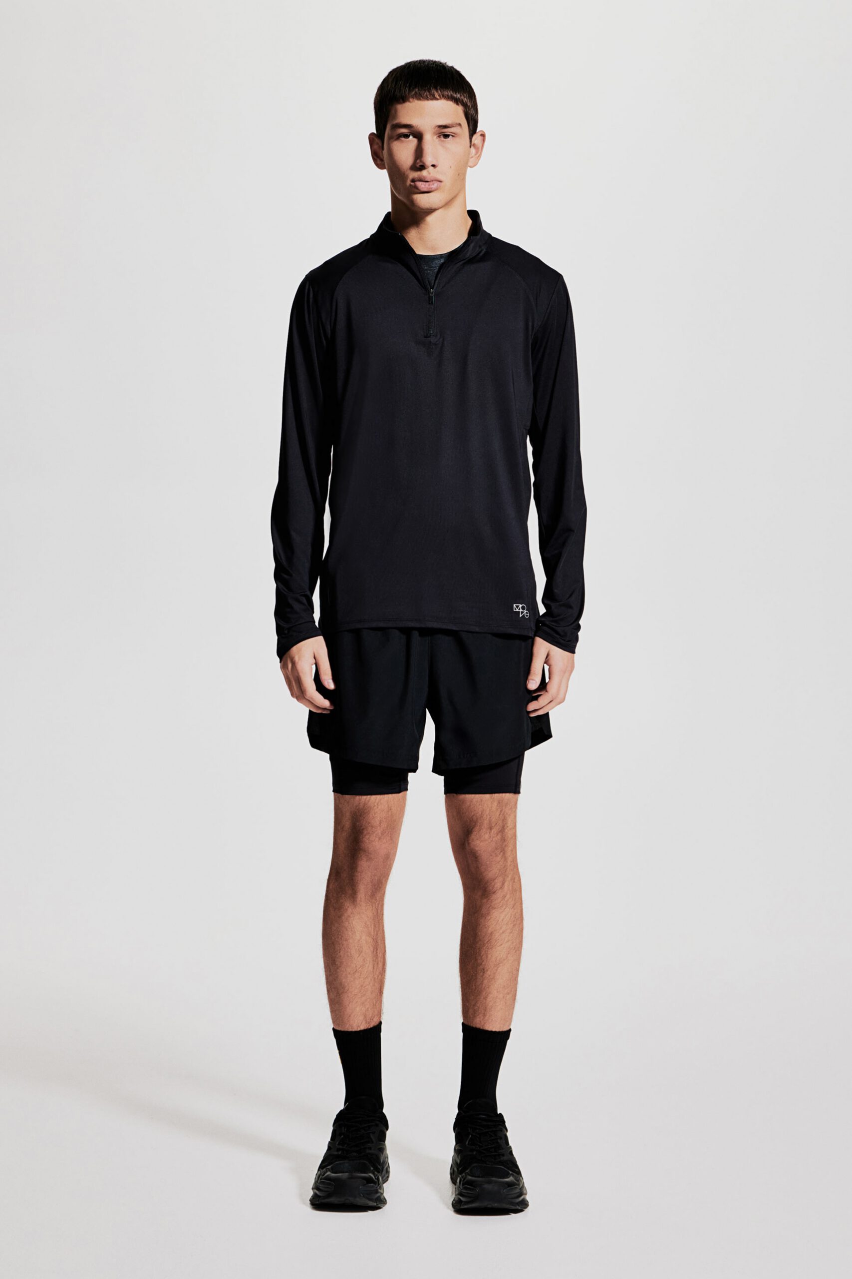 Regular Fit Half Zip Activewear Top With DryMove™