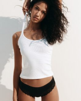 3-pack Cotton & Lace Hipster Briefs