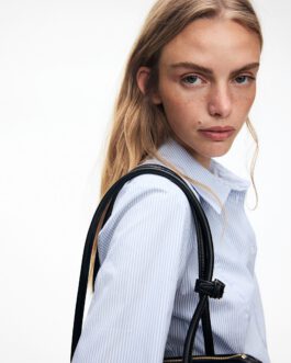 Shoulder Pad Tapered Waist Shirt